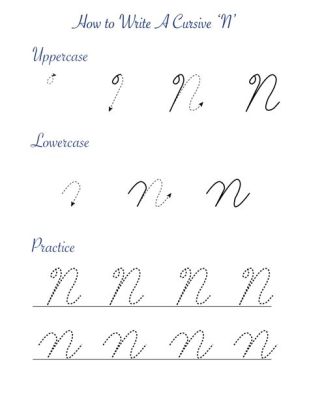 how to write n in cursive: exploring the nuances of cursive writing